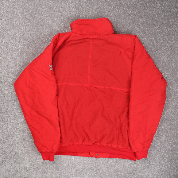 VTG Helly Hanson Fleece Lined XL Red Long Sleeve Full Zip Nylon Jacket - Picture 2 of 13